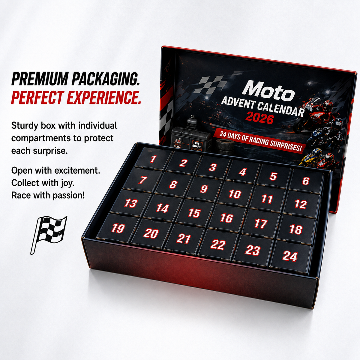 2026 MOTO Racing Advent Calendar – 24 Days of Motorcycle Racing Surprises