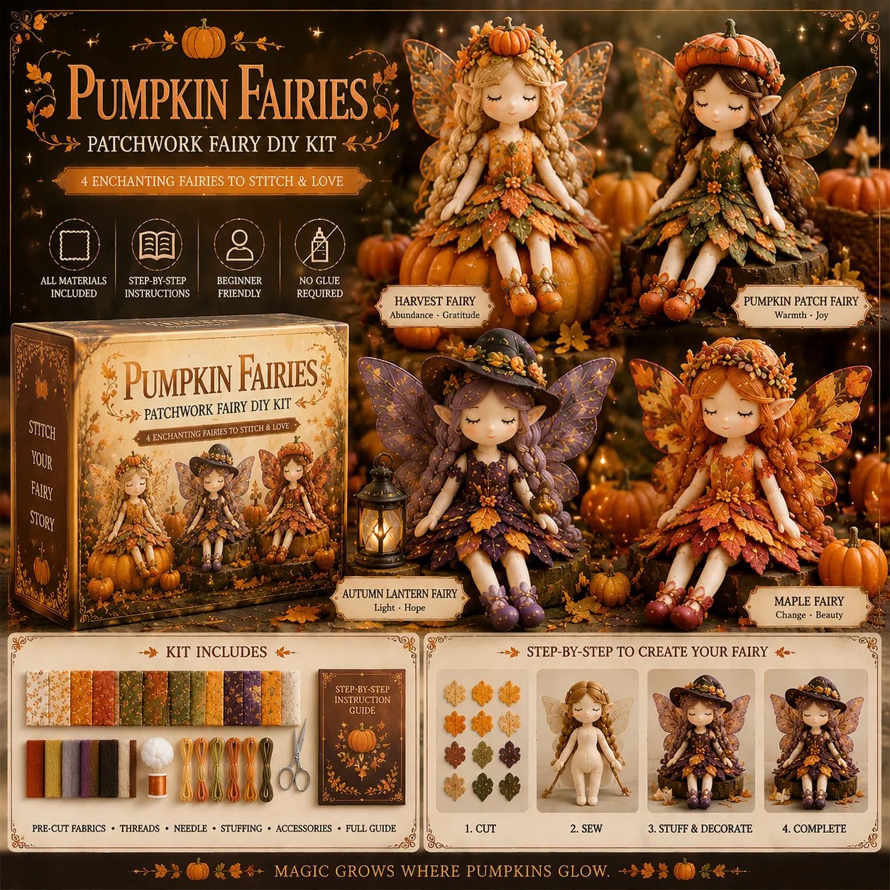 🔥LAST DAY 49% OFF - 🧵Fairy Patchwork DIY Collection