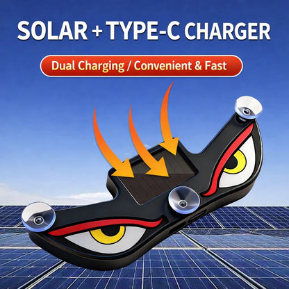 Solar Demon Eye LED Car Window Light