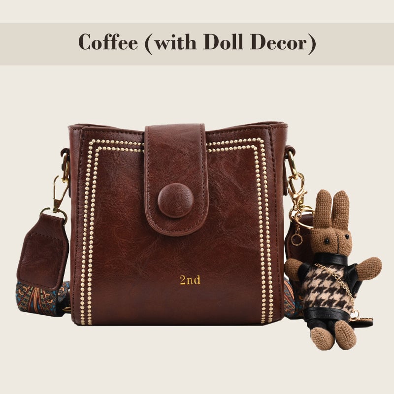 👜Leather Vintage Fashion Bag with Adjustable Wider Shoulder Strap