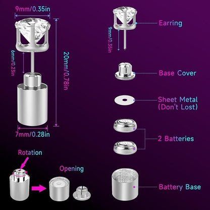 🔥Christmas Early Discount✨LED Earrings, Light Up Stud Earrings