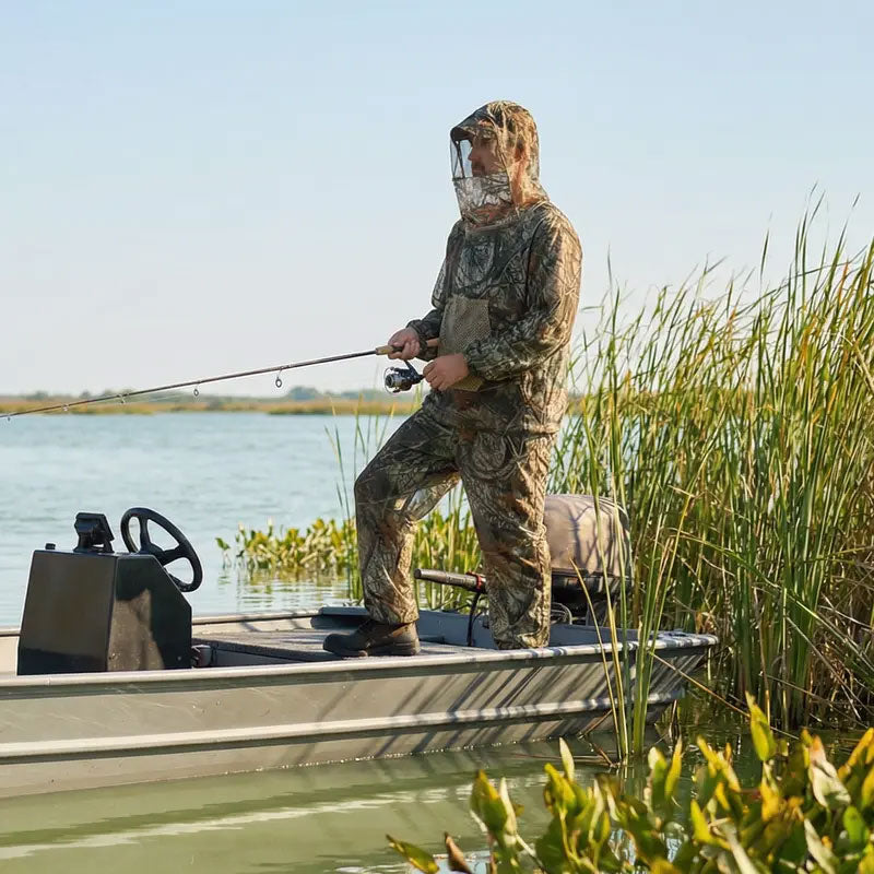 Camouflage Mosquito Hunting Suit – Breathable Bug Protection for Hunting & Outdoor Use