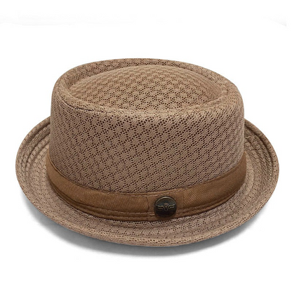 Summer Breathable Mesh Pork Pie Hat