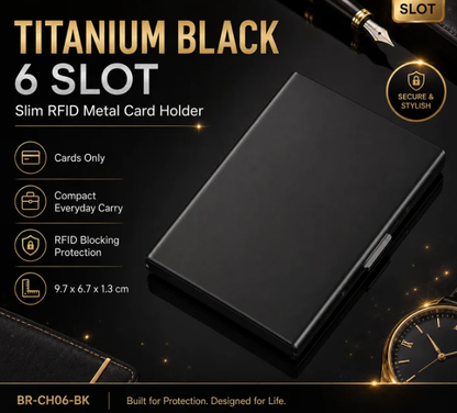 🔒RFID Blocking Metal Card Holder