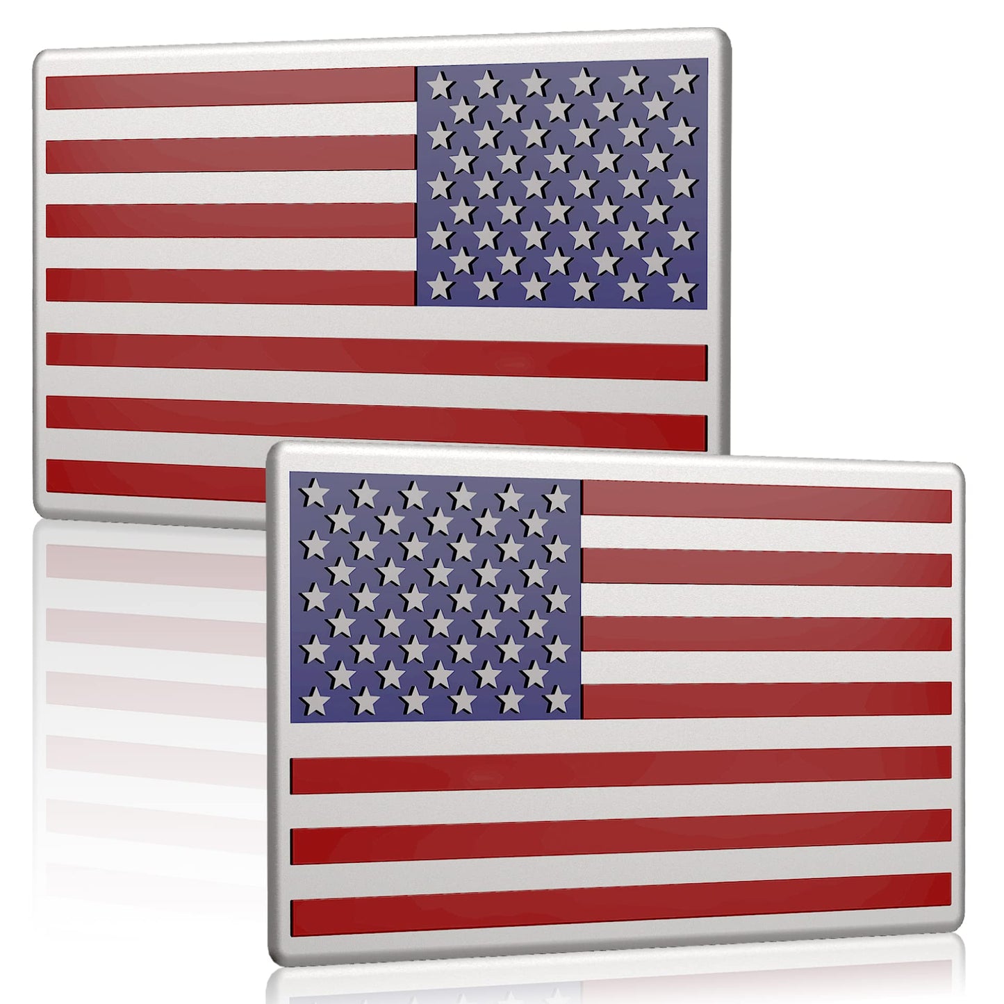 🔥3D All-Black American Flag Emblem Decal
