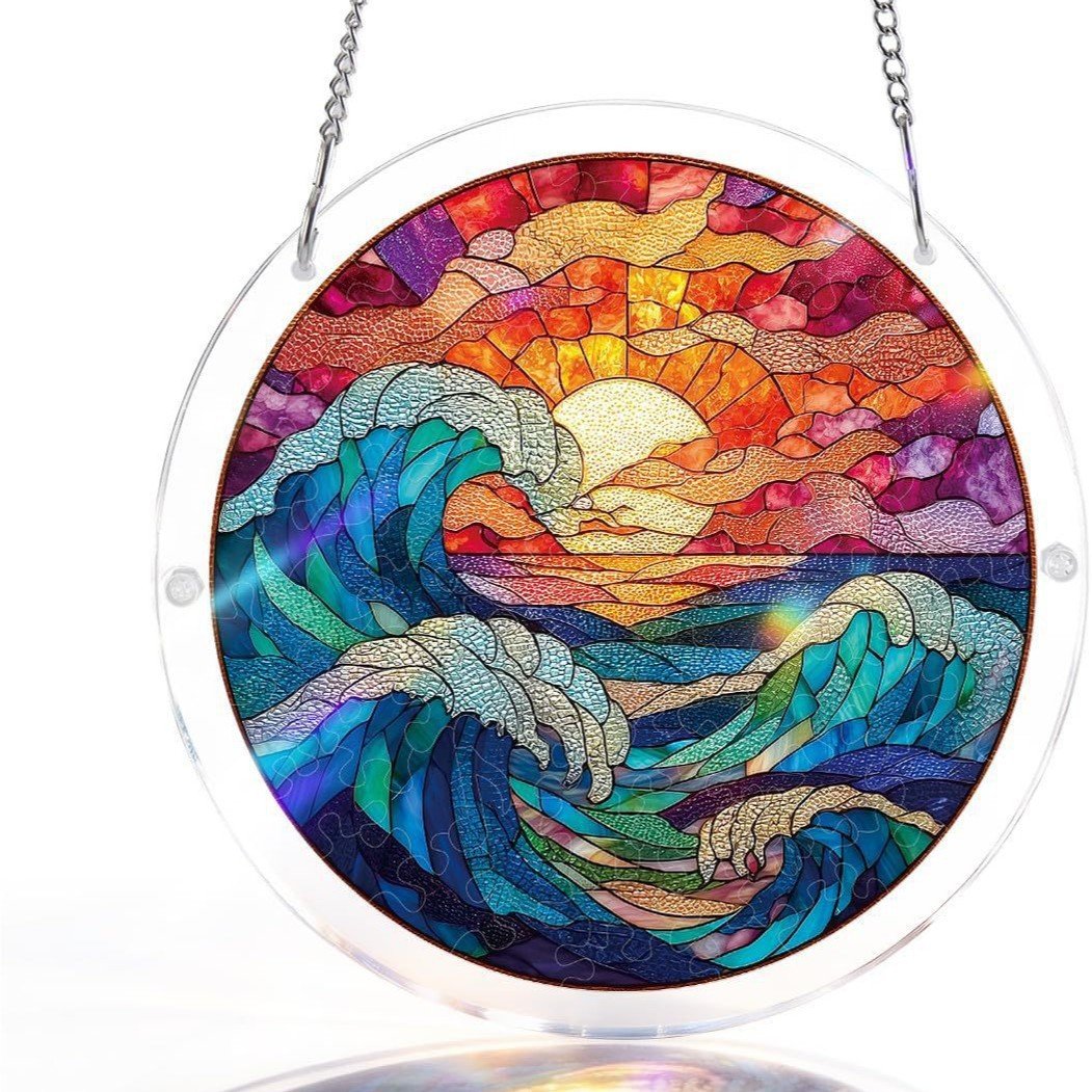 🔥LAST DAY 45% OFF ☀️🛍️Acrylic Jigsaw Puzzle Suncatcher 80 Pieces