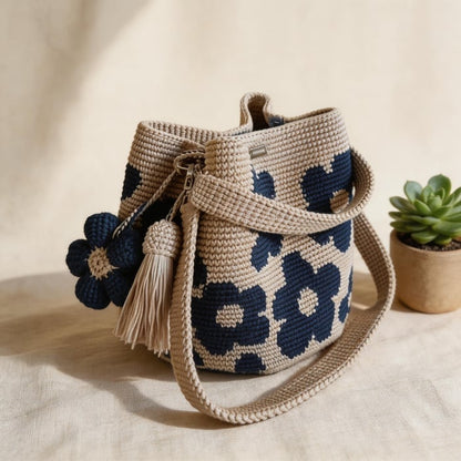 🧵🌸Handmade Crochet Flower Tote 🌼✨