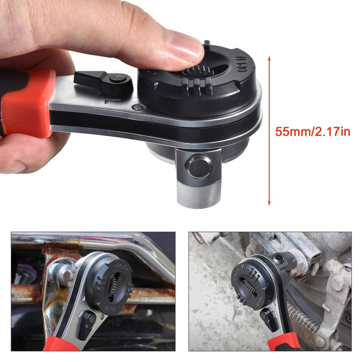 🔧Adjustable Ratchet Wrench Kit for 6-22mm Screw