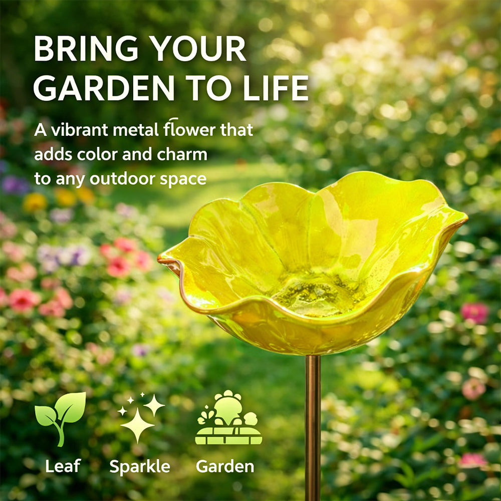 💖🎁2026 Mother's Day Gifts 49% Off--🎁Handmade Metal Flower Garden Stake🐦