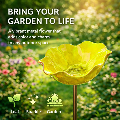 💖🎁2026 Mother's Day Gifts 49% Off--🎁Handmade Metal Flower Garden Stake🐦