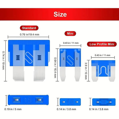 306 PCS Car Blade Fuse Assortment Set