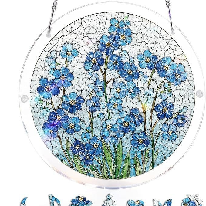 🔥LAST DAY 45% OFF ☀️🛍️Acrylic Jigsaw Puzzle Suncatcher 80 Pieces