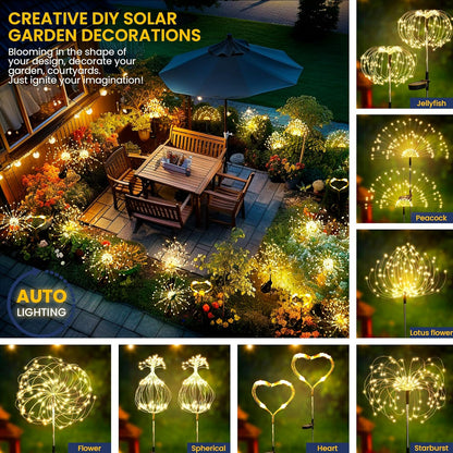 Fairy Firework LED Solar Lights for Garden Decoration