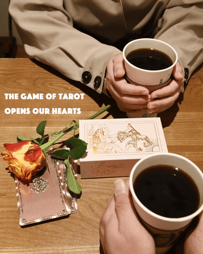 Witchy Cauldron Rose Gold Tarot Cards with Guide Book Waterproof Wrinkle Resistant Foil Tarot Deck for Beginners Includes Chakras Planets Zodiac Signs Elements & Affirmations