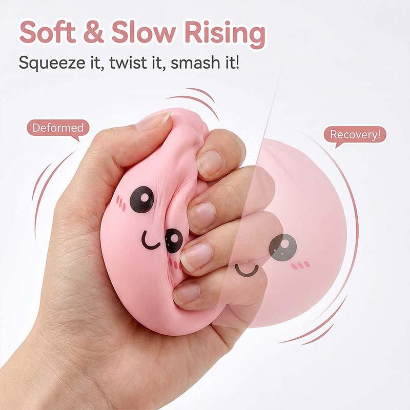 Ultra-rare Rainbow Smile Bun Squishy