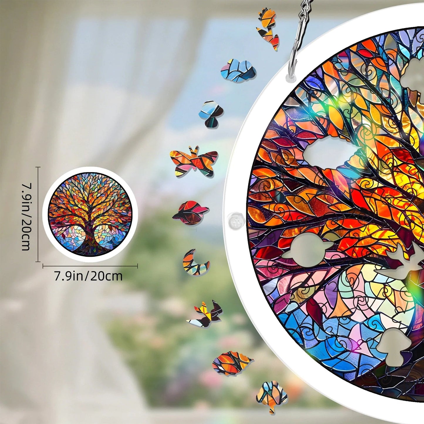 🔥LAST DAY 45% OFF ☀️🛍️Acrylic Jigsaw Puzzle Suncatcher 80 Pieces