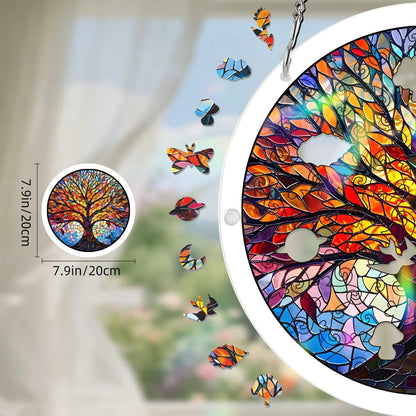 🔥LAST DAY 45% OFF ☀️🛍️Acrylic Jigsaw Puzzle Suncatcher 80 Pieces