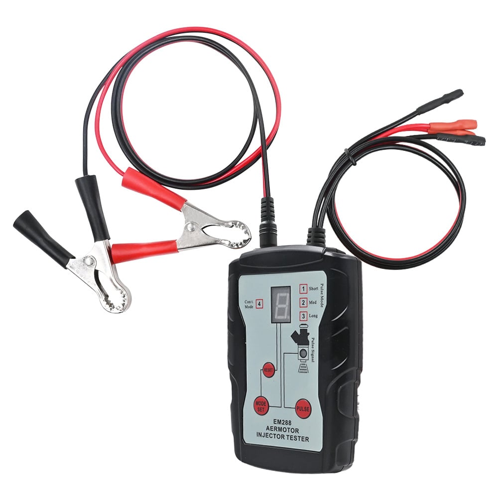 🔧 Universal Fuel Injector Tester 12V/5V 8 Modes 8 Adapters