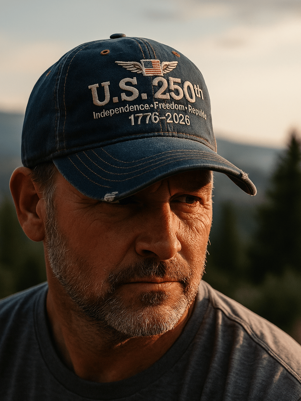 🔥Celebrates the U.S. 250th Anniversary Retro Washed Cap