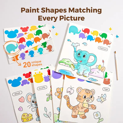 🎨Paint with Water Coloring Painting Sets🌱120 lb Recycled Paper - No Bleed Pages
