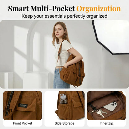 Large-Capacity Drawstring Convertible Tote Backpack