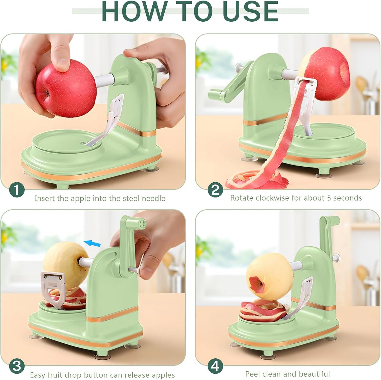 Perfectly Peeled Fruit — At the Touch of a Button
