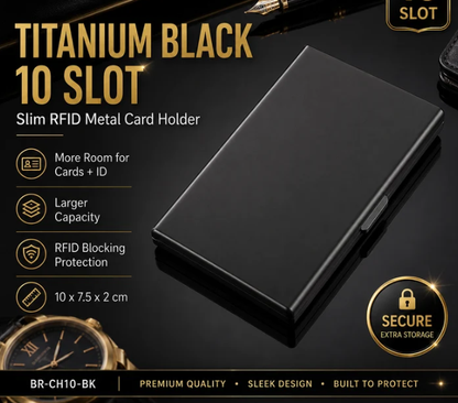 🔒RFID Blocking Metal Card Holder