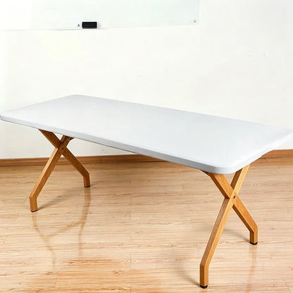 🍖Stretch Fabric Table Top Cap Cover – Elastic Edge, Waterproof & Reusable