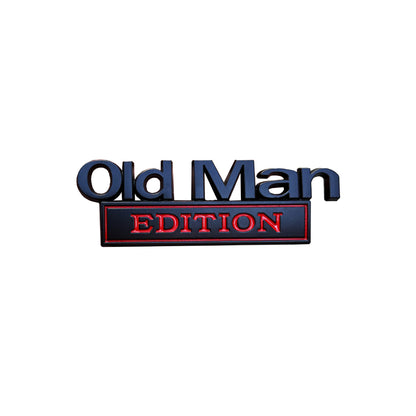 FUCK IT Edition Emblem/Old Man Edition Car Emblem