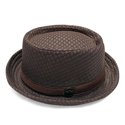 Summer Breathable Mesh Pork Pie Hat