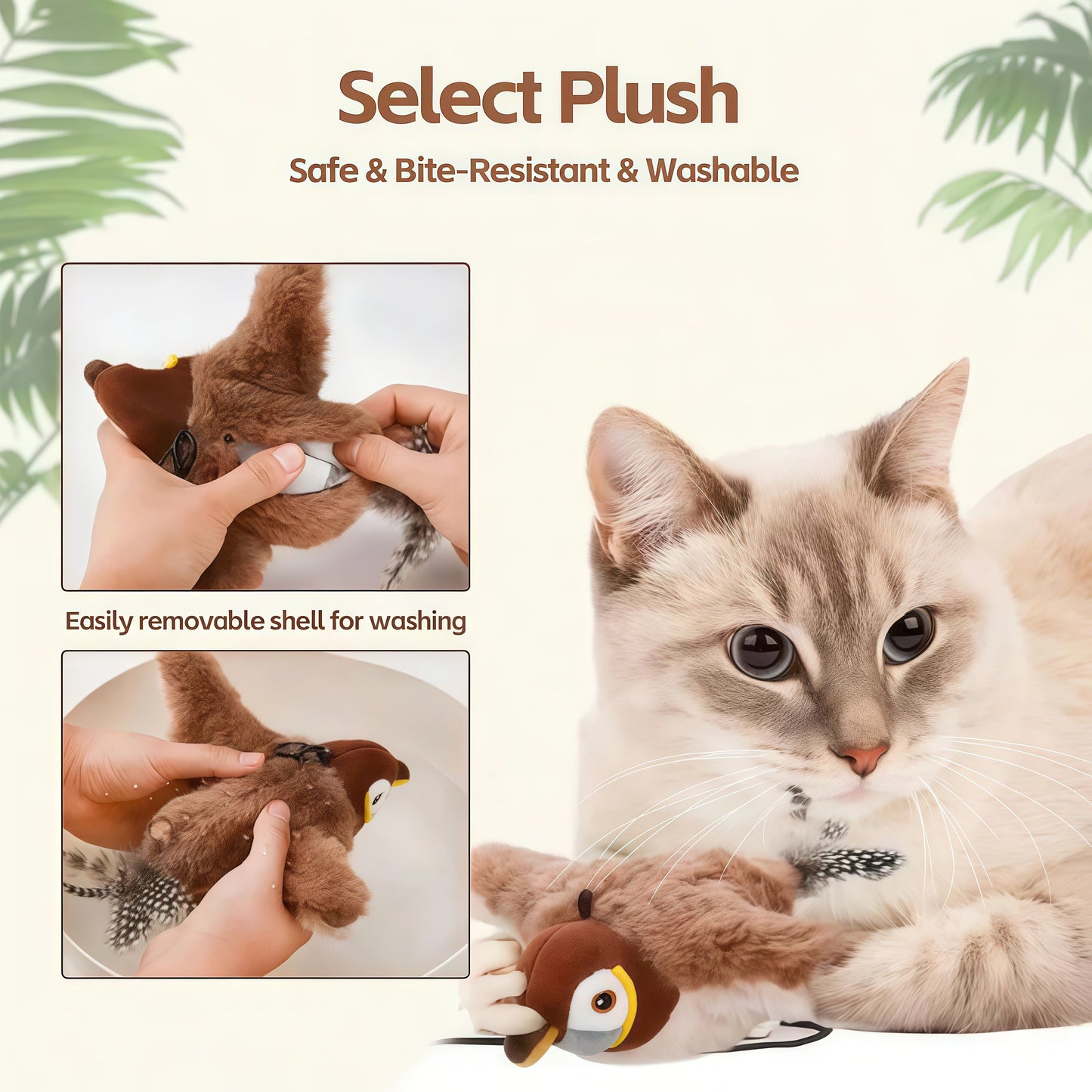 🎅Christmas Hot Sale 49% OFF - Interactive Flying Bird Cat Toy