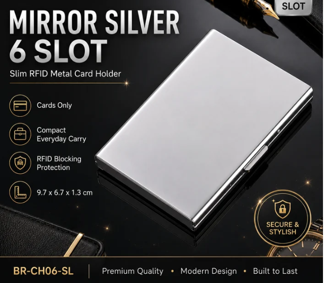 🔒RFID Blocking Metal Card Holder