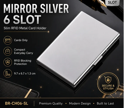 🔒RFID Blocking Metal Card Holder