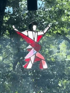 The Memphis Melody💃🤘 Handmade Stained Glass Spinner
