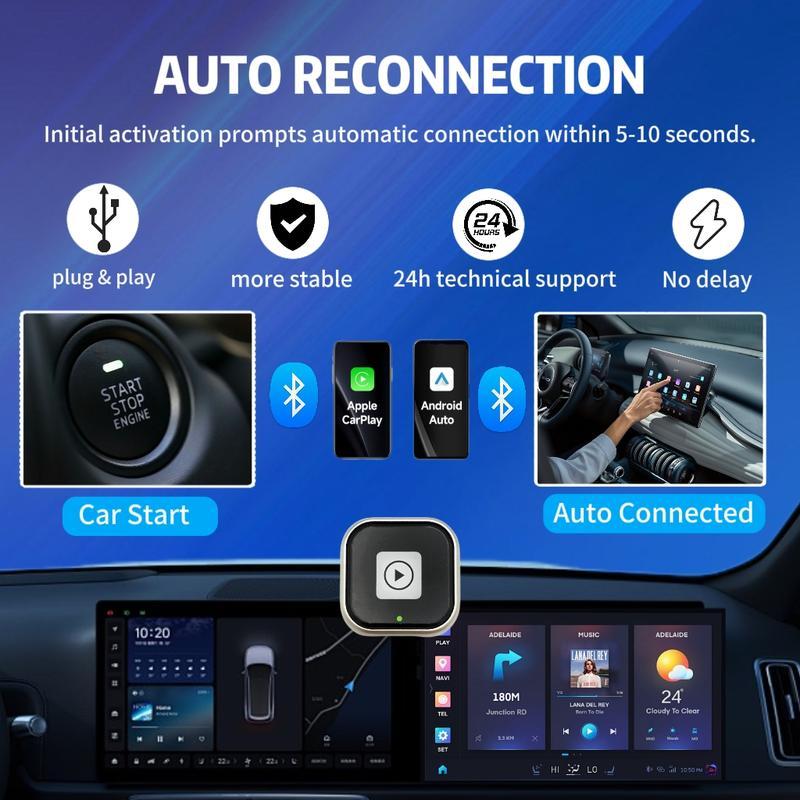 💥 Mini Wireless CarPlay/Android Auto Adapter