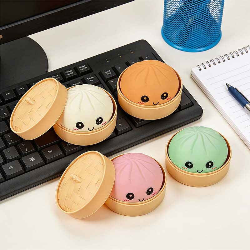 Ultra-rare Rainbow Smile Bun Squishy