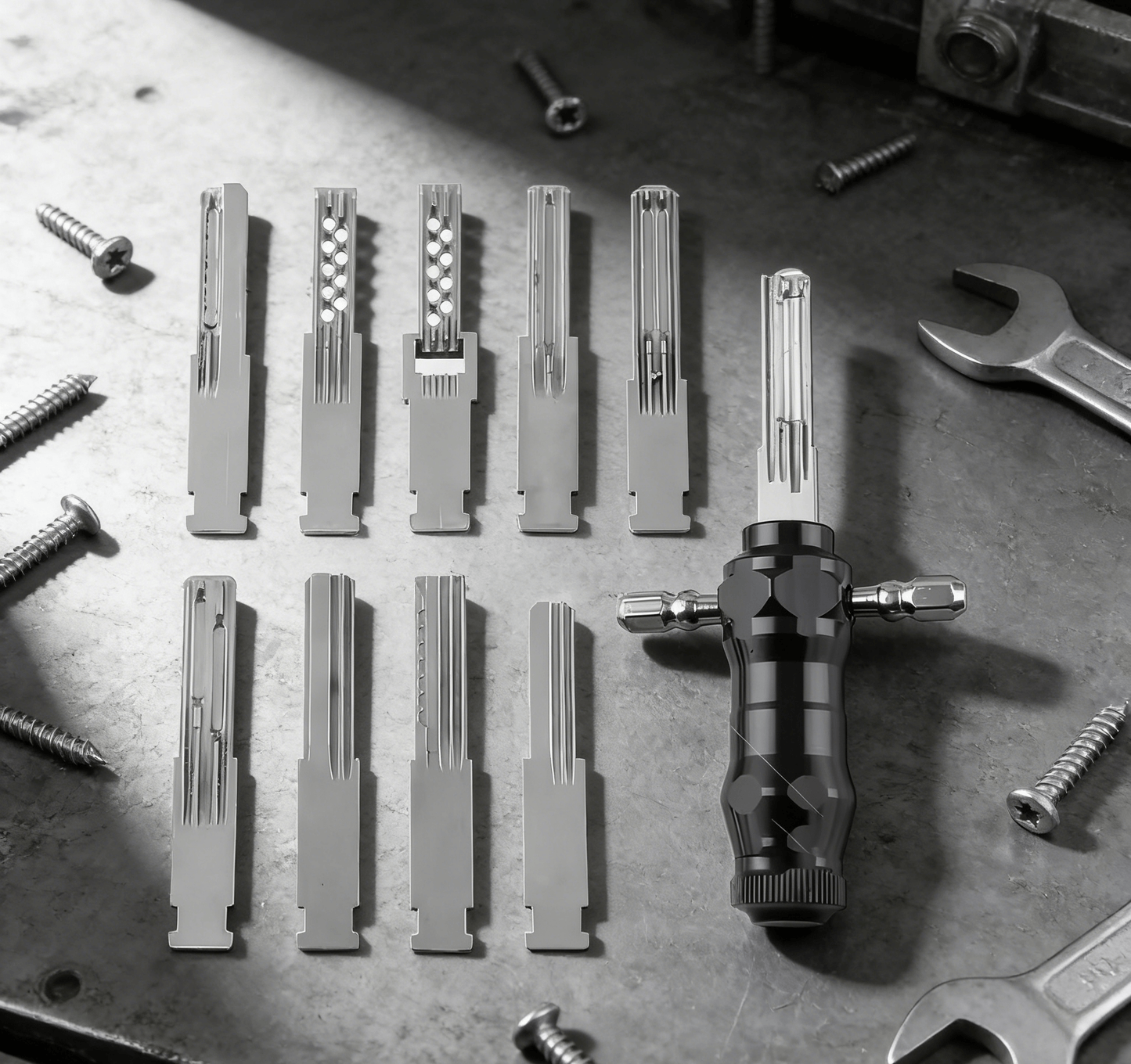 🔥🔥LAST DAY SALE 49% OFF-🔐Tubular Lock Pick Set: 9-in-1 Precision Unlocking Tool for Locksmiths
