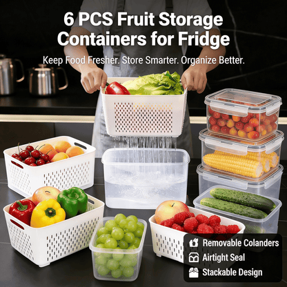 Food Storage Containers for Refrigerator Organization