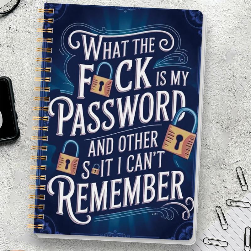 🔥Last Day 49% OFF - 📅 Funny Password Notebook- Spiral Bound
