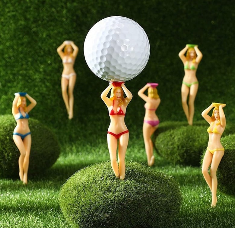 6PCS Funny Golf Tees, Mixed color