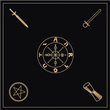 ✨ Witchy Cauldron Tarot Card Set – Rose Gold Accents, Complete Guide Book & Velvet Pouch 🎴📖