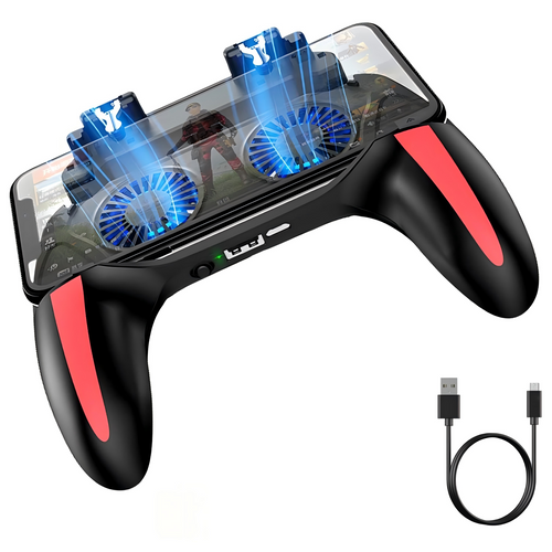 Mobile Phone Gamepad, Game Controller, Mobile Game Controller with Dual Cooling Fans, 2500mah / 5000mah Battery Optional