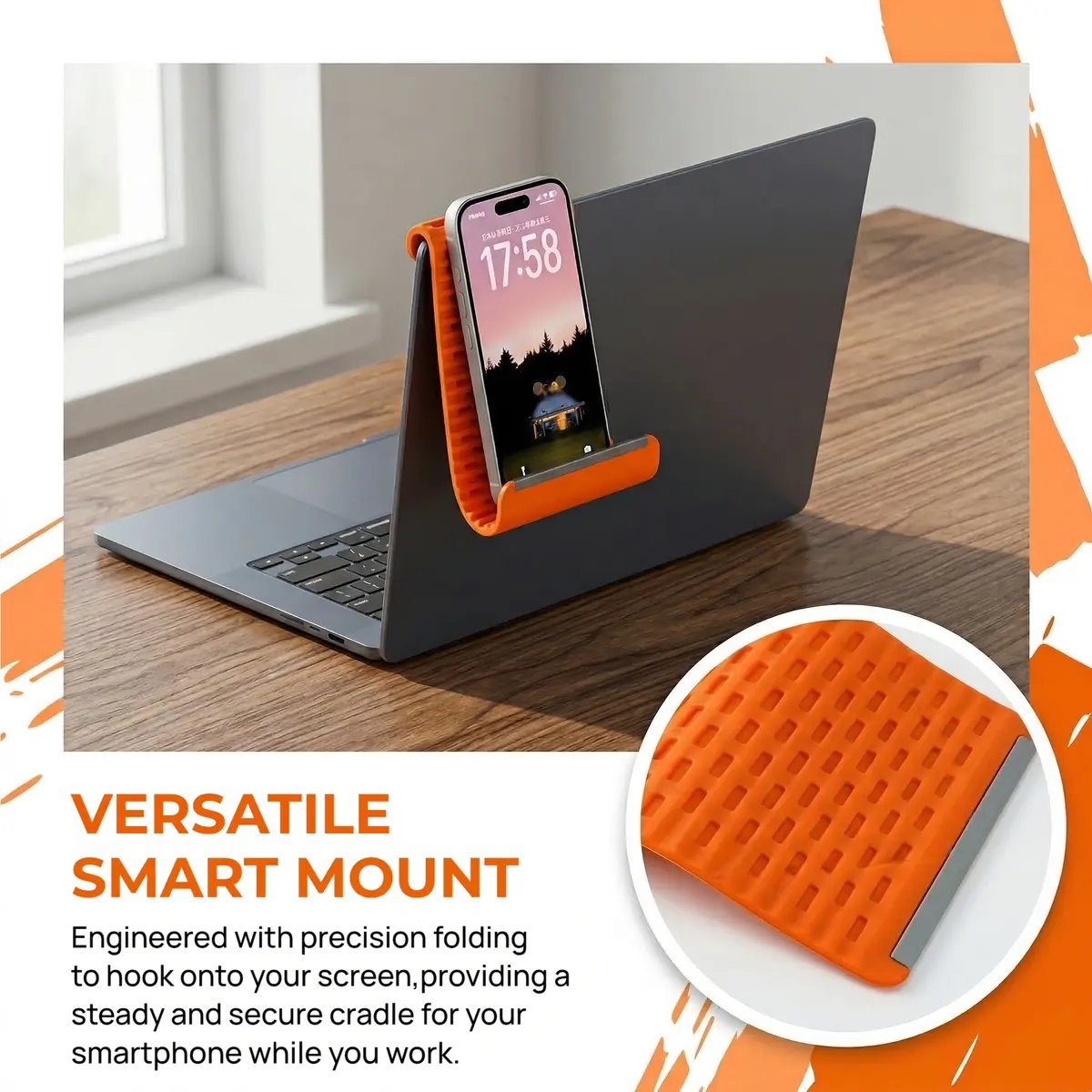 🔥Flexible silicon  Phone holder stand, Bendable Rollable Foldable Design