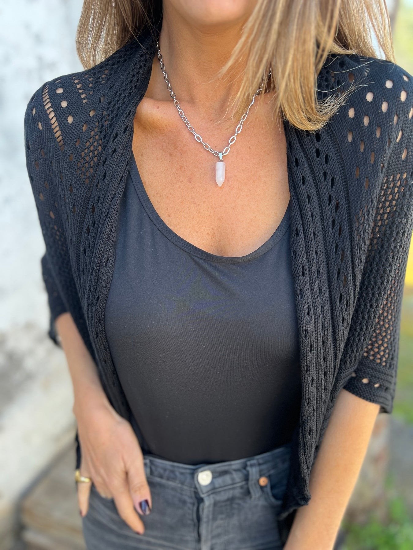 ❤️Hollow Half Sleeve Cardigan