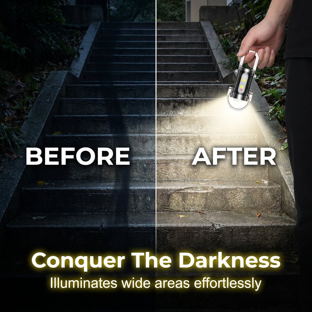 🔥50K+ SOLD!🛡️Portable Rechargeable Bright Keychain Flashlight