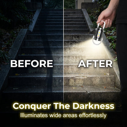 🔥50K+ SOLD!🛡️Portable Rechargeable Bright Keychain Flashlight