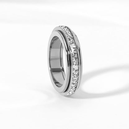 Sparkling Spinning Ring, Relieves Anxiety, Symbolizes Vows & Luck, Waterproof & Fade-Resistant💍