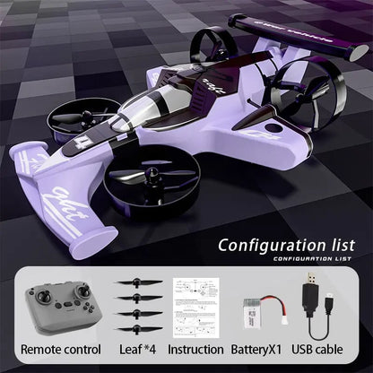 RC Car & Plane 2-in-1 – Remote Control Land & Air Vehicle with 360° Drift Tires, One-Touch Takeoff & 3 Speeds