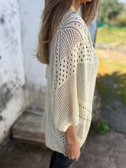 ❤️Hollow Half Sleeve Cardigan