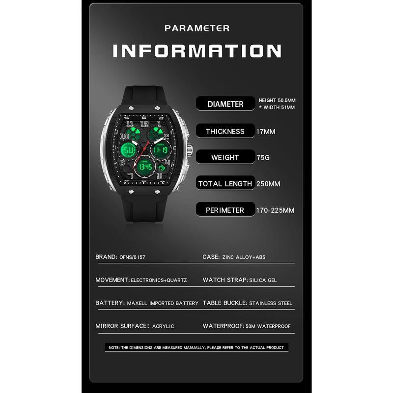 ⏰🔥LIMITED TIME 48% OFF! ⌚ Men’s Sporty Luminous Digital Automatic Watch – Stylish, Durable & Night-Visible 🚛✨
